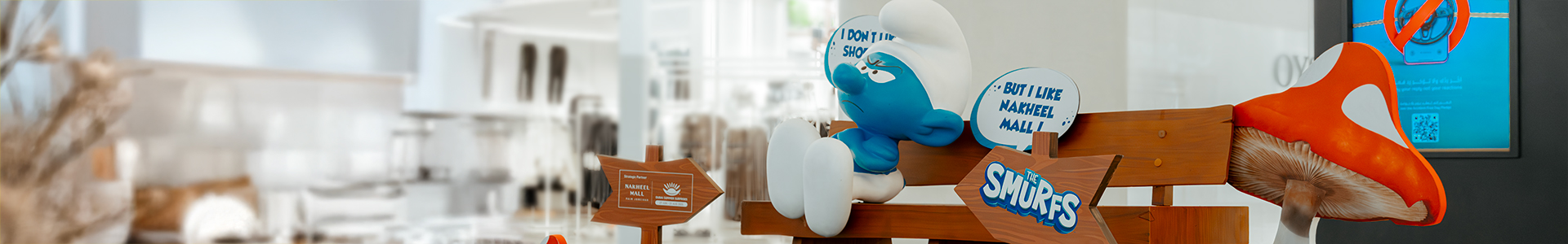 Smurf at Nakheel Mall